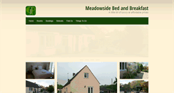 Desktop Screenshot of meadowsidebedandbreakfast.co.uk