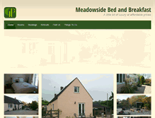 Tablet Screenshot of meadowsidebedandbreakfast.co.uk